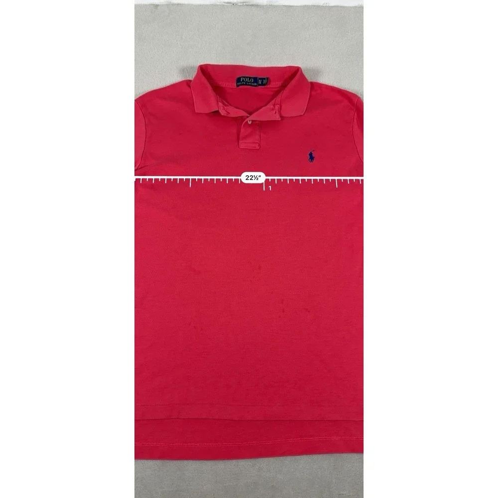 Polo Ralph Lauren Mens XL Pink Short Sleeve Iconic Mesh Pony Logo Polo Shirt XL